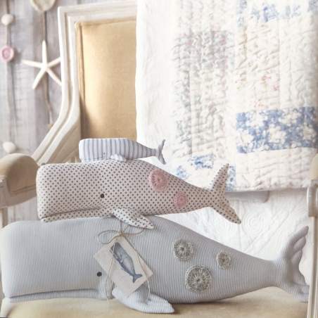 Tilda Balene dal libro Seaside Ideas - Kit di Tessuti e Cotone