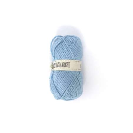 Gomitolo 100% Cotone OEKO-TEX - 10 gr / 32 m - Azzurro