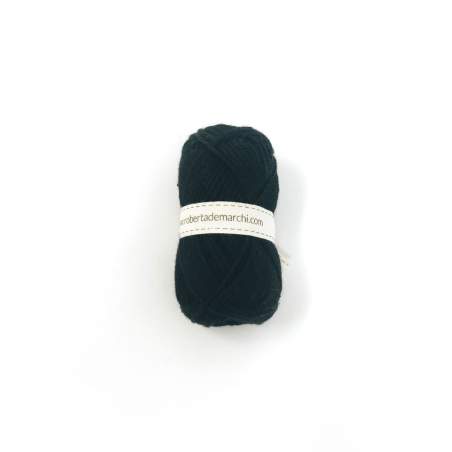 Gomitolo 100% Cotone OEKO-TEX - 10 gr / 32 m - Nero