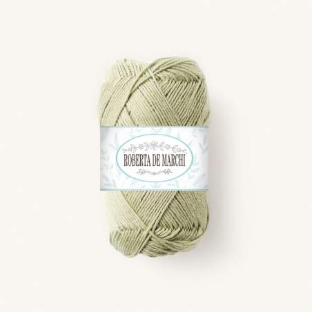 Gomitolo 100% Cotone OEKO-TEX - 50 gr / 160 m - Verde salvia2