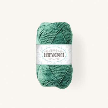 Gomitolo 100% Cotone OEKO-TEX - 50 gr / 160 m - Verde smeraldo polvere Roberta De Marchi - 1