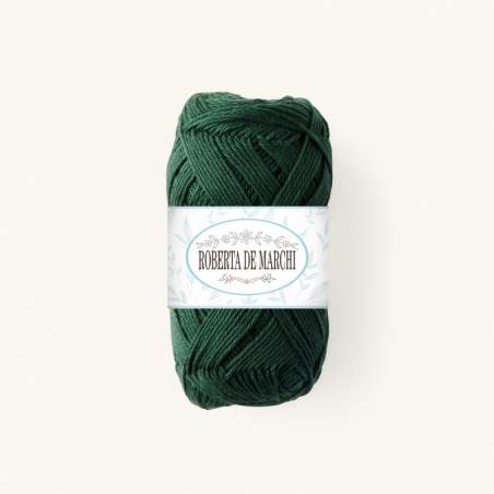 Gomitolo 100% Cotone OEKO-TEX - 50 gr / 160 m - Verde bosco Roberta De Marchi - 1