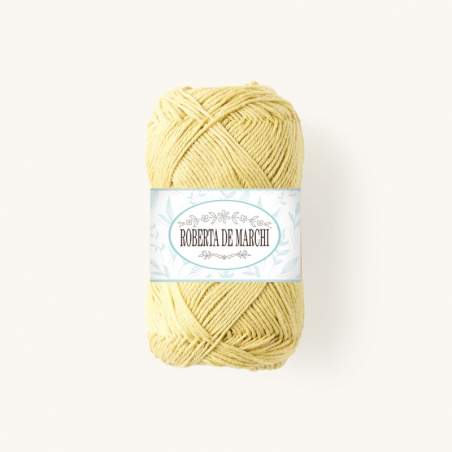 Gomitolo 100% Cotone OEKO-TEX - 50 gr / 160 m - Giallo chiaro