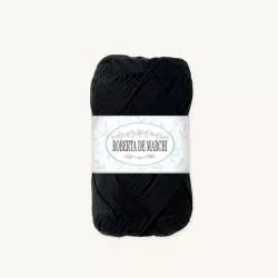 Gomitolo 100% Cotone OEKO-TEX - 50 gr / 160 m - Nero