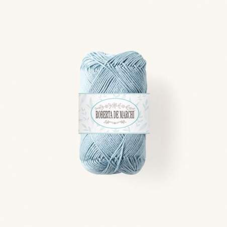 Gomitolo 100% Cotone OEKO-TEX - 50 gr / 160 m - Azzurro cielo medio