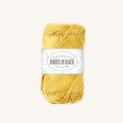 Gomitolo 100% Cotone OEKO-TEX - 10 gr / 32 m - Giallo scuro