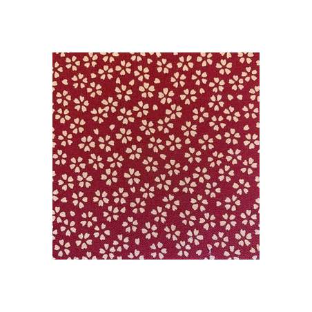 Sevenberry, Tessuto Rosso con Fiori Beige Sevenberry - 1