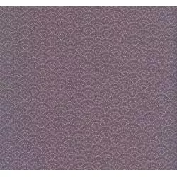 Sevenberry, Tessuto Lilla con Disegno Tondo Giapponese