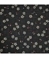 Sevenberry, Tessuto Nero con Fiori Sakura e Piccoli Cuori Sojitz Fashion - 1