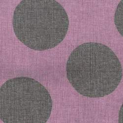 Stim Italia - Tessuto Rosa con Grandi Pois Scuri 50% Cotone e 50% Lino Stim Italia srl - 1