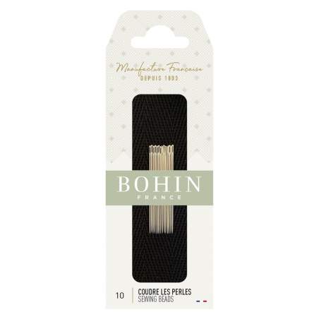 Bohin, Aghi per Infilare Perline n.10 - 15 Aghi Beading