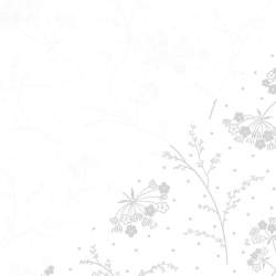 Tessuto Bianco con Rametti Fiorati Tono su Tono, Make a Wish by Kimberbell