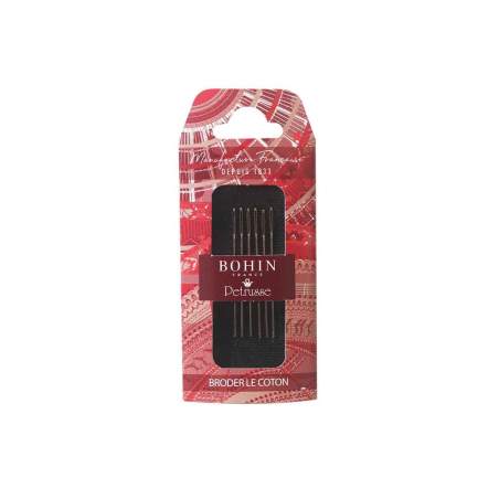 Bohin, Aghi da Ricamo Petrusse x BOHIN "Special Edition" - 6 Aghi N. 26 per Ricamare il Cotone
