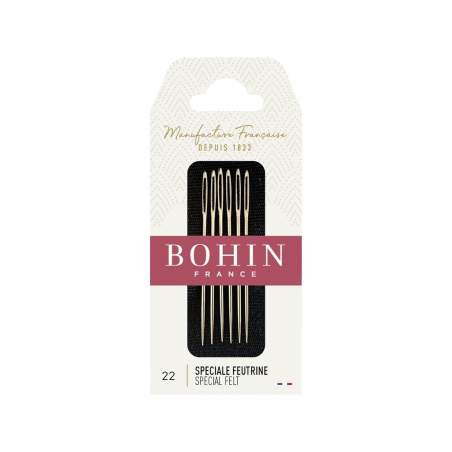 Bohin, Aghi Speciali per Feltro n. 22, 6 pz.