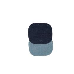 Bohin, Toppe Ovali da Applicare con Ferro da Stiro 9,8 x 8,3 cm, Blu Jeans