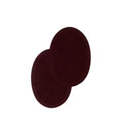 Bohin, Toppe Ovali Scamosciate 9,5x14 cm, Bordeaux
