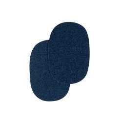 Bohin, Toppe Ovali da Applicare con Ferro da Stiro 10x15 cm cm, Blu Jeans Medio Bohin - 1