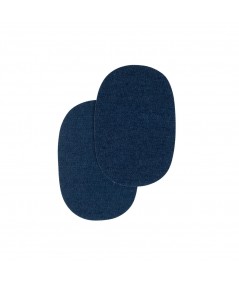 Bohin, Toppe Ovali da Applicare con Ferro da Stiro 10x15 cm cm, Blu Jeans Medio Bohin - 1