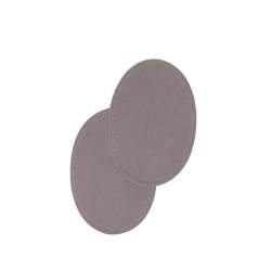 Bohin, Toppe Ovali Scamosciate 9,5x14 cm, Grigio Chiaro Bohin - 2