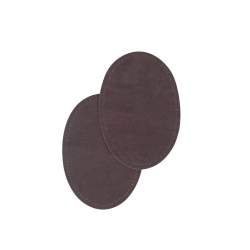 Bohin, Toppe Ovali Scamosciate 9,5x14 cm, Grigio Scuro