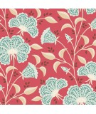 Tilda Windy Days Stormy Dusty Red, Tessuto Rosso con Fiori Chiari Tilda Fabrics - 1