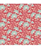 Tilda Windy Days Stormy Dusty Red, Tessuto Rosso con Fiori Chiari Tilda Fabrics - 2