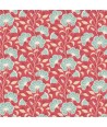 Tilda Windy Days Stormy Dusty Red, Tessuto Rosso con Fiori Chiari Tilda Fabrics - 2