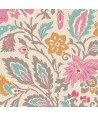 Tilda Windy Days Skyler Grey, Tessuto Panna con Fiori Rosa e Foglie Grigie Tilda Fabrics - 2