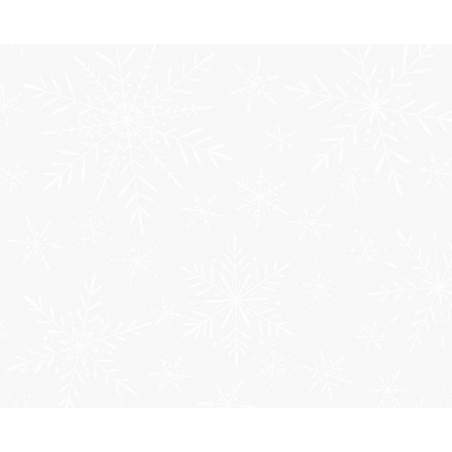 Maywood Studio Solitaire Whites, Tessuto Bianco con Fiocchi di Neve Tono su Tono Maywood Studio - 1