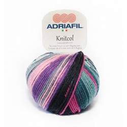 Knitcol - Gomitolo 100% Lana (merino superwash) - 50 gr / 125 m Adriafil - 1