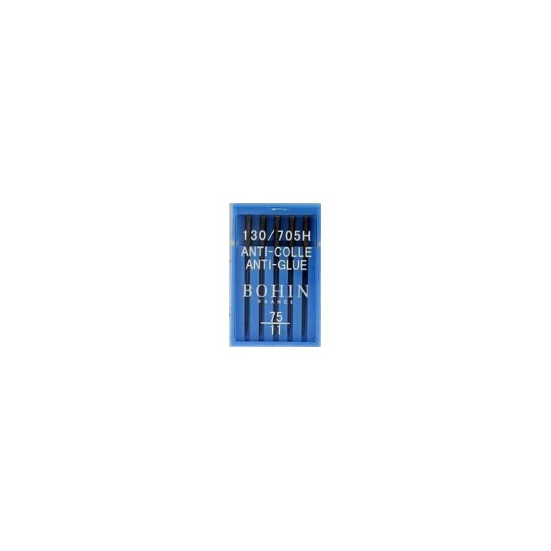 5 Aghi 130/705H Anti-Glue 75/12 per Macchina da Cucire - Bohin Bohin - 1