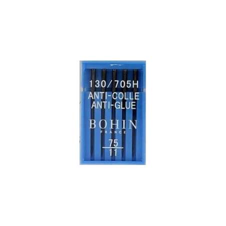 5 Aghi 130/705H Anti-Glue 75/12 per Macchina da Cucire - Bohin Bohin - 1