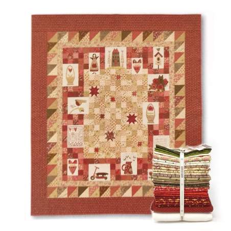 Heart and Home - Kit di tessuti dal libro Cottage Style Charm Roberta De Marchi - 1