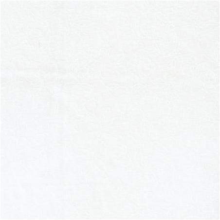 Basic Palette, Tessuto per Retro Bianco Tono su Tono con Fiori e Foglie Stim Italia srl - 1