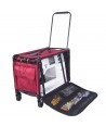 Trolley Rosso porta Macchine per Cucire, 58 x 35 x 38 cm