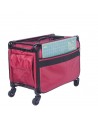 Trolley Rosso porta Macchine per Cucire, 58 x 35 x 38 cm