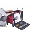 Trolley Rosso porta Macchine per Cucire, 58 x 35 x 38 cm