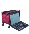 Trolley Rosso porta Macchine per Cucire, 58 x 35 x 38 cm