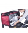 Trolley Rosso porta Macchine per Cucire, 58 x 35 x 38 cm