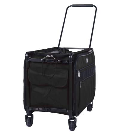 Trolley Nero porta Macchine per Cucire, 58 x 35 x 38 cm