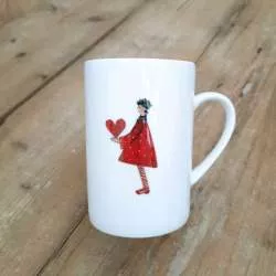 Acufactum Tazza con Decorazione Bambino con Cuore