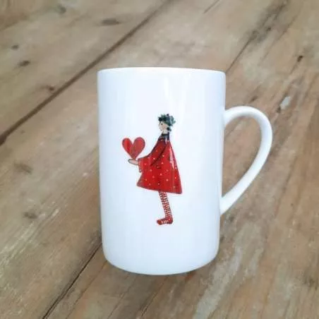 Acufactum Tazza con Decorazione Bambino con Cuore