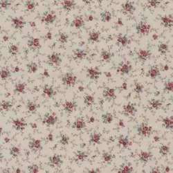 Sevenberry, Tessuto Beige con Fiori Rosa Sojitz Fashion - 1