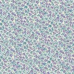 Sevenberry, Tessuto Fondo Panna Fiori Lilla