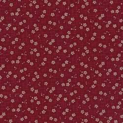 Sevenberry, Tessuto Rosso con Fiori Sakura e Piccoli Cuori Sojitz Fashion - 1