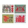 Cross-Stitch Christmas Countdown - 24 Mini Stockings by Susan Ache - Martingale