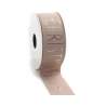 Nastro di Velluto con Scritta Merry Christmas Colore Beige - 40 mm