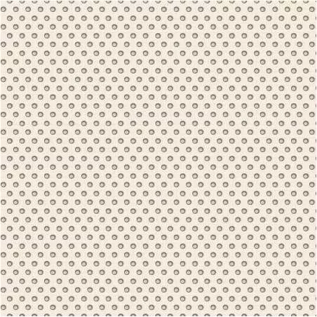 My Neighborhood by Anni Downs, Tessuto Crema con Pallini Henry Glass - 1