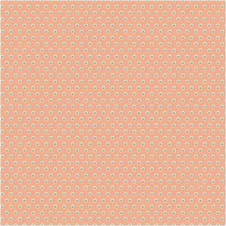 My Neighborhood by Anni Downs, Tessuto Pesca con Pallini Henry Glass - 1