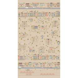 Henry Glass All for Christmas by Anni Downs, Tessuto Beige con Decori di Natale Henry Glass - 1